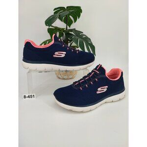 Skechers Women's Summits Cool Classic Blue Running Shoes Size 8 US